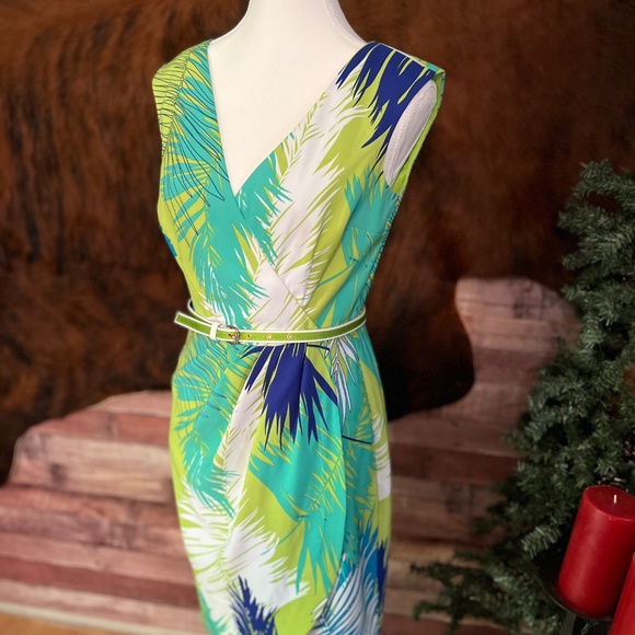 Green & Blue Floral Maggy L Dress - Picture 2 of 5